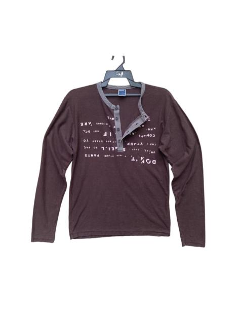 Other Designers Japanese Brand - Rare PPFM Half Button Long Sleeve Shirt