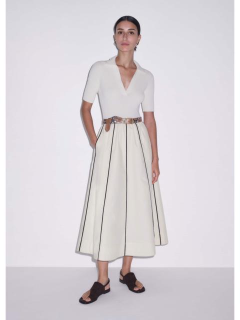 ME+EM Mixed Media Midi Dress