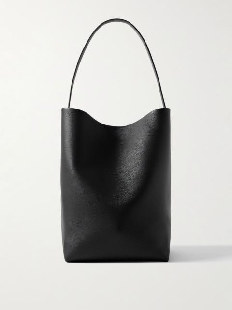The Row N/S Park Large Full-Grain Leather Tote Bag Black