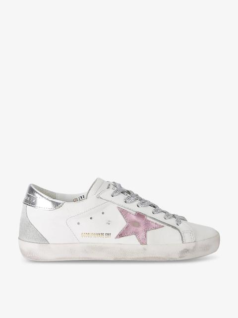 Women's Superstar Exclusive2 leather low-top trainers