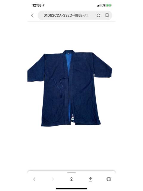 Other Designers Designer - Vintage Kimono Indigo noragi Jacket design
