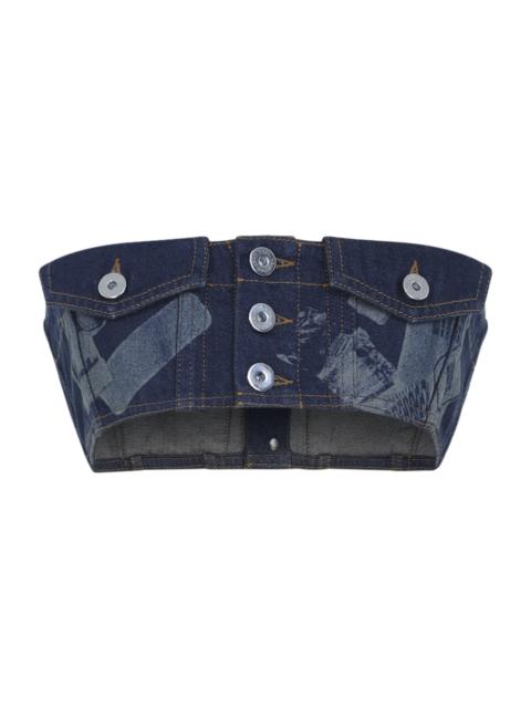 Jean Paul Gaultier Jean Paul Gaultier Denim Bra Top Women