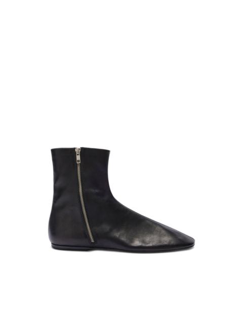 Dries Van Noten zipped leather sock boots