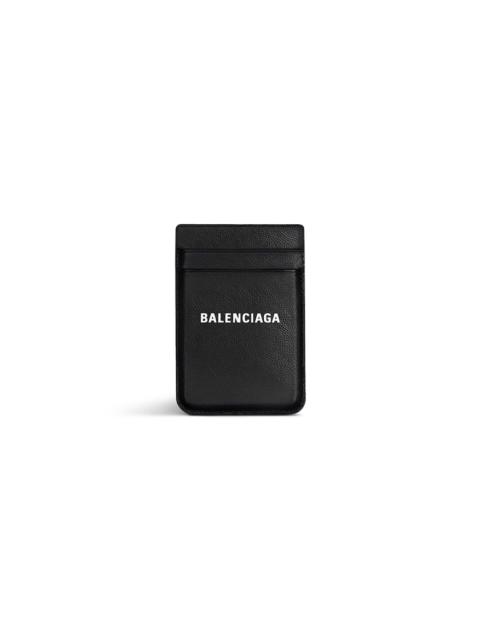 BALENCIAGA Cash Magnet Card Holder in Black