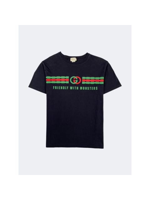 GUCCI "Friendly With Monsters" GG Logo T-Shirt