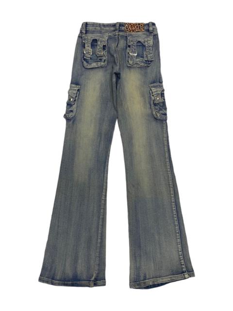 Other Designers Archival Clothing - 🔥PANTOMIME MULTI POCKET FLARE DISTRESSED DENIM JEANS