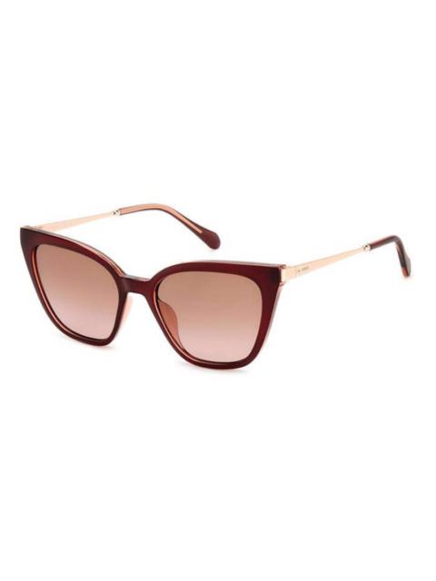 Other Designers Fossil Brown Pink Shaded Cat Eye Ladies Sunglasses FOS 2131/S 0LHF/M2 54