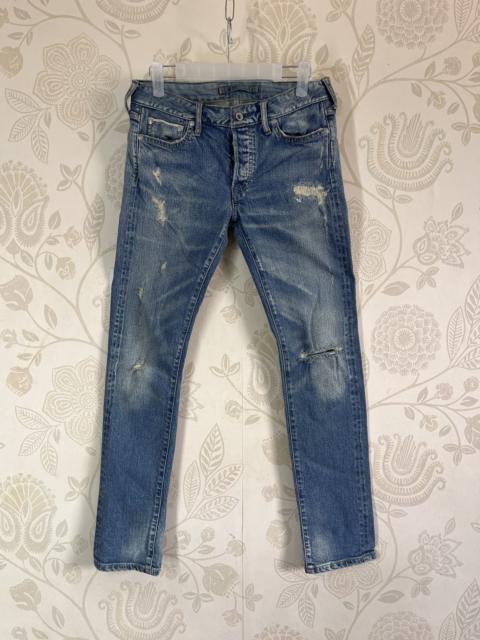 Other Designers Japanese Brand - GOA Redline Selvedge Denim Ripped Distressed Japan