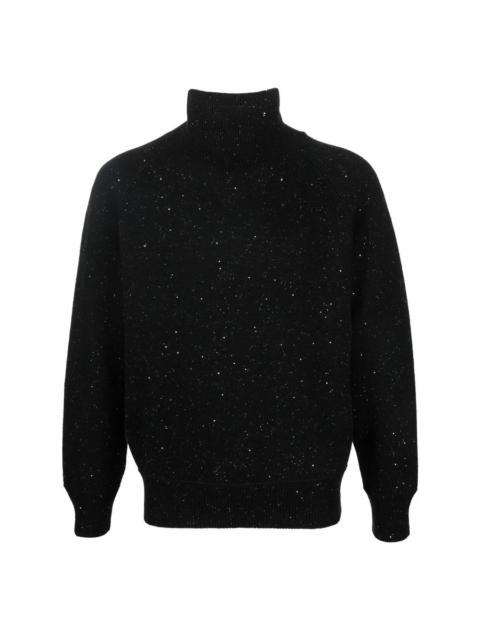 FERRAGAMO Ferragamo Speckle-Knit Roll Neck Jumper