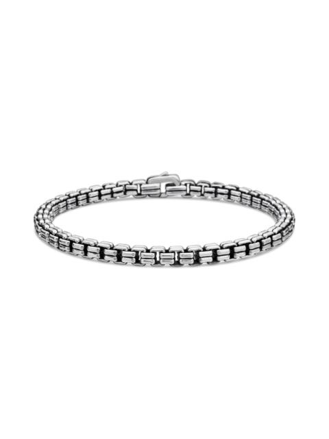 DAVID YURMAN David Yurman Men's Double Box Chain Bracelet in Sterling Silver, 4mm at Nordstrom
