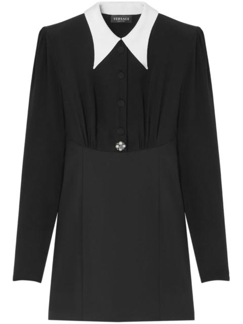 VERSACE MINIDRESS with crepe top