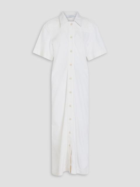 Another Tomorrow Cotton-chambray midi shirt dress