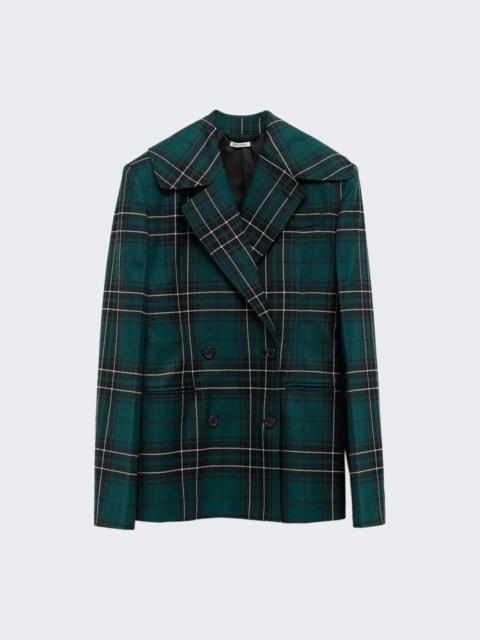 JW Anderson Cinched Waist Tailored Jacket Forest Green