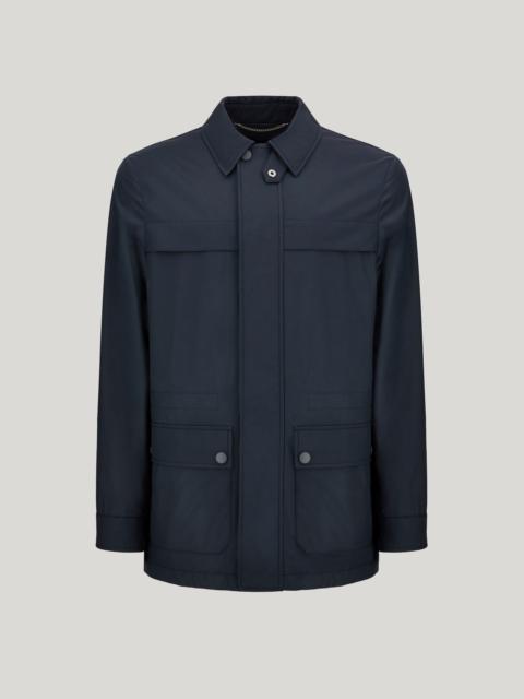 Canali CANALI NUVOLA MAESTRALE TECHNICAL FABRIC FIELD JACKET IN BLUE