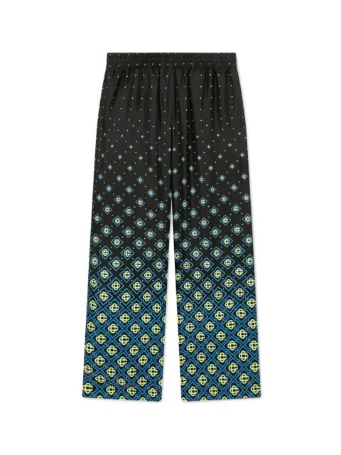 CASABLANCA Degrade Monogram Silk Trousers