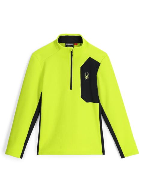 SPYDER Mens Bandit Half Zip T-Neck - Lime
