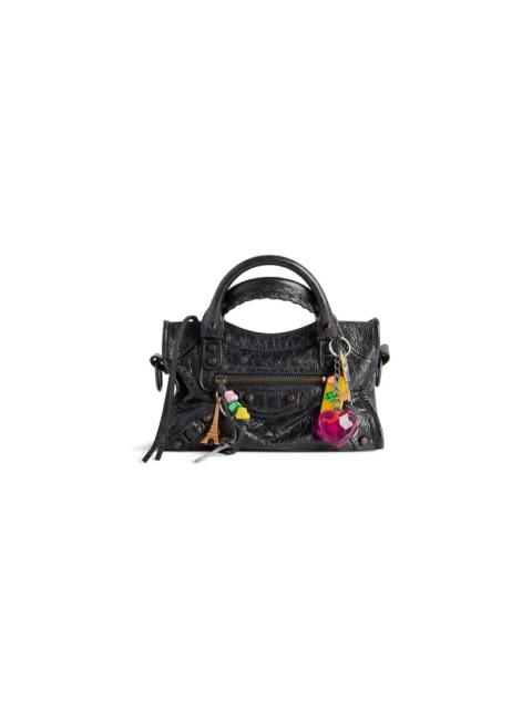BALENCIAGA Women's Le City Mini Bag With Charms in Black