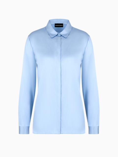 EMPORIO ARMANI Silk satin shirt