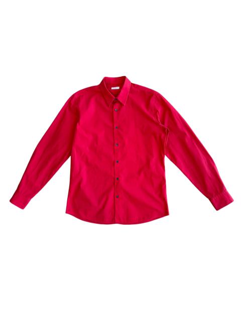 Other Designers Final Blow - Dries Van Noten Red Dress Shirt SZ 50