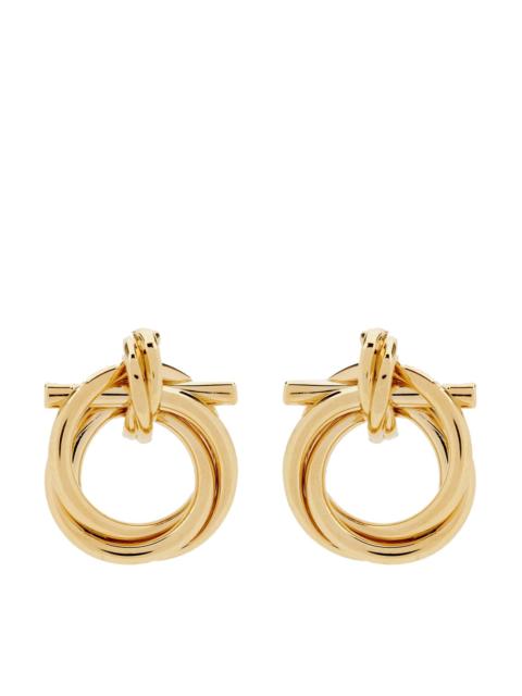 FERRAGAMO Ferragamo Women Small Gancini Torchon Earrings