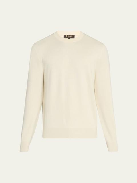 Loro Piana Men's Empire Wish Wool Crewneck Sweater