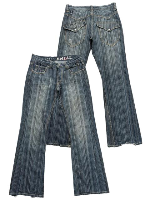 Other Designers Vintage - Y2K Ikka Japan Gothic Emo Bootcut Flare Denim Jeans 34x34
