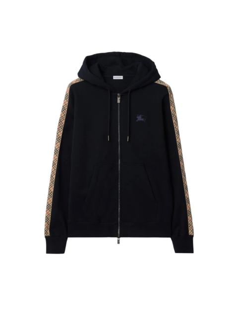 Burberry Burberry Scott Check Trim Zip Hoodie 'Navy'