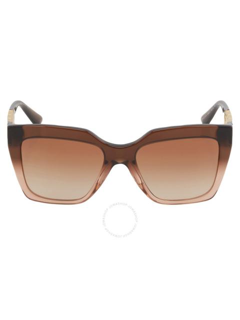 Versace Brown Gradient Square Ladies Sunglasses VE4418 533213 56