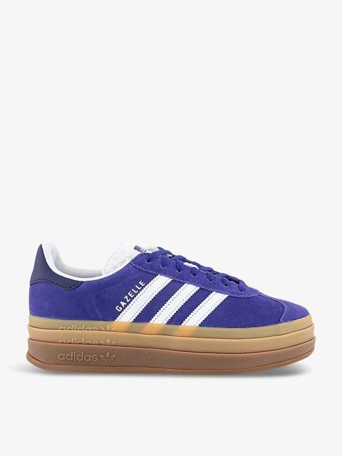 adidas Gazelle Bold brand-embellished suede low-top trainers