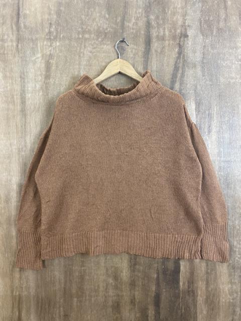 Other Designers Homespun Knitwear - Chocol Raffine Robee Brown Knit Sweaters #1826