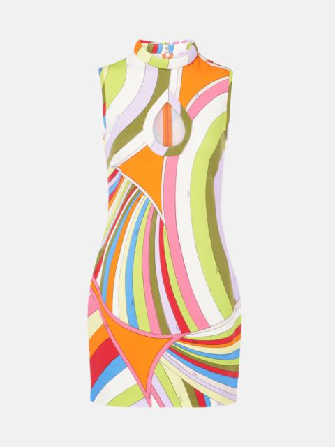 PUCCI Iride cutout crêpe minidress
