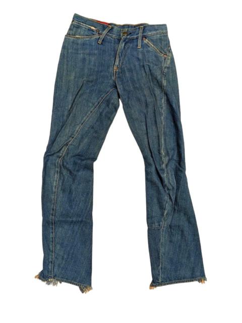 Other Designers Custom - LEVIS VINTAGE TWISTED LEG SHAPE DISTRESSED DESTROYED LEG