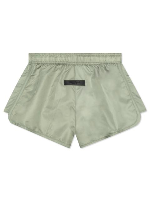 ESSENTIALS ESSENTIALS WOMEN'S RUNNING SHORT - SEAFOAM