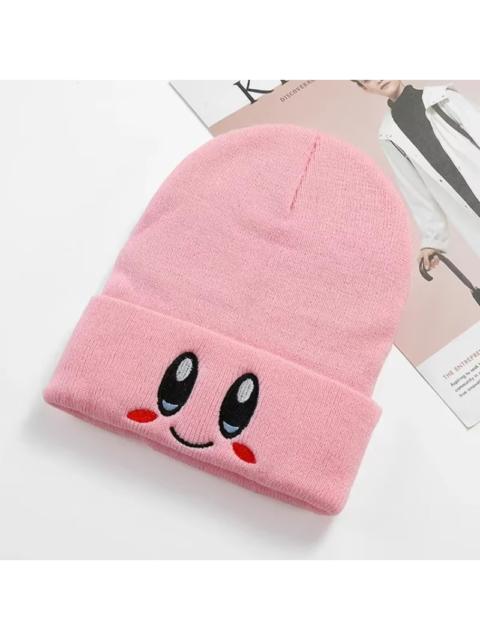 Other Designers Y2K Anime Pink Kirby Star Beanies Winter Warm Hat Cute Embroidery Cap Adult Kid