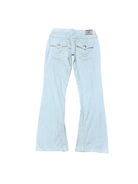 Other Designers True Religion Joey Big T Sweat Flare Jeans White