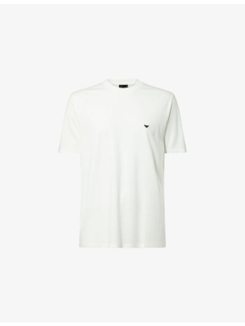 EMPORIO ARMANI Logo-Embroidered Stretch-Jersey T-Shirt