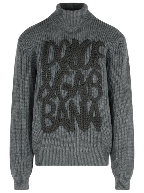 Dolce & Gabbana Dolce & Gabbana Grey Virgin Wool Sweater Men