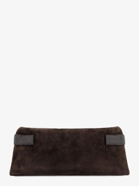 Brunello Cucinelli Brunello Cucinelli Suede Pochette With Monili Detail