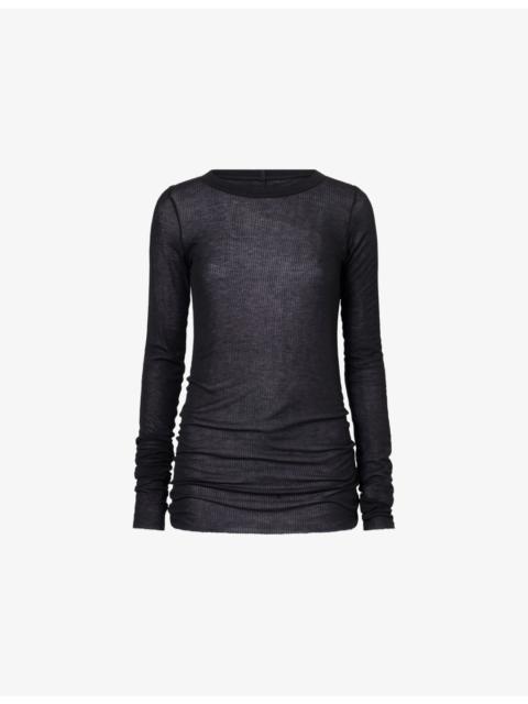 Rick Owens Ribbed Long-Sleeves Knitted T-Shirt