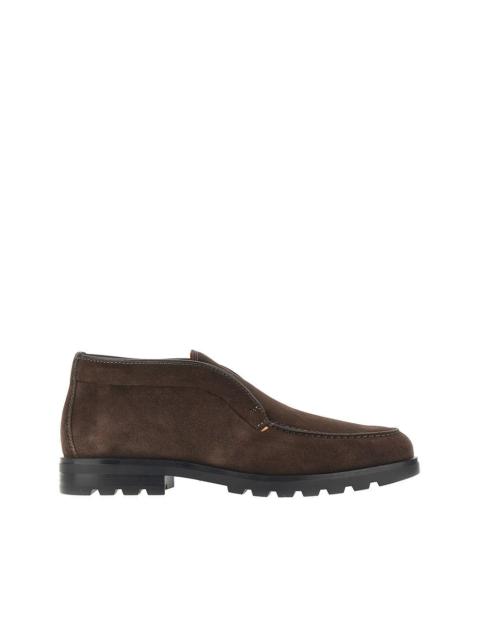 Santoni Santoni Men Suede Leather Desert Boots