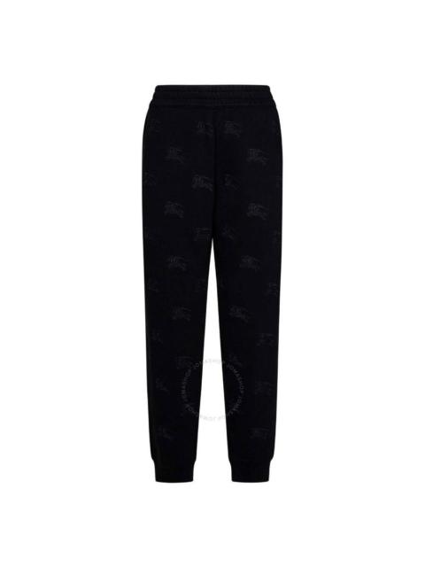 Burberry Larkan Ekd-Embroidered Cotton Track Pants