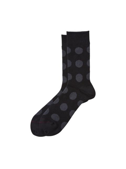 ROTOTO® Porthole Dot Socks Black/Charcoal