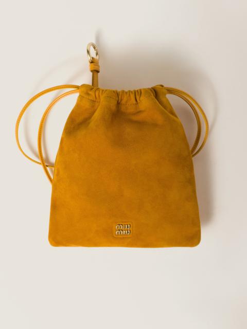 Suede pouch