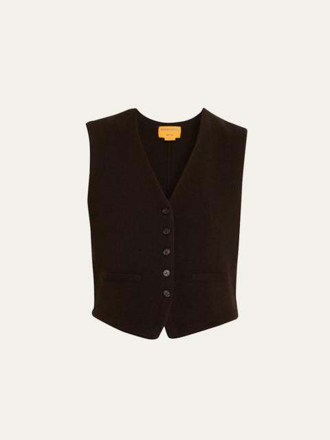 GUEST IN RESIDENCE Tailored Cashmere Vest