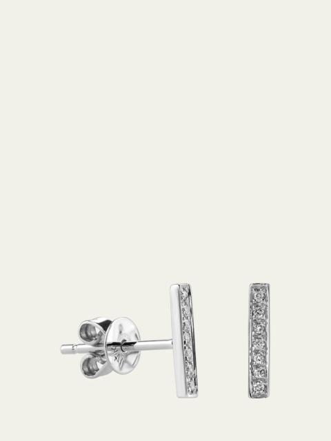 SYDNEY EVAN Small 14k Gold Diamond Bar Single Stud Earring