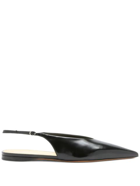 Proenza Schouler Slash Flat Slingbacks in Black