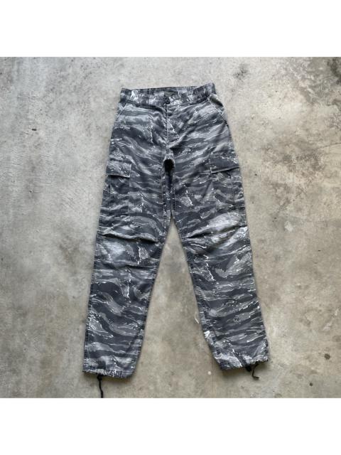 Other Designers Camo - Vintage Camo Faded Double Knee Multipocet Cargo Combat Pants