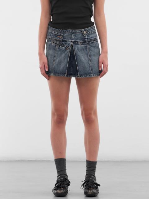 COPERNI Blue Yoke Denim Mini Skirt