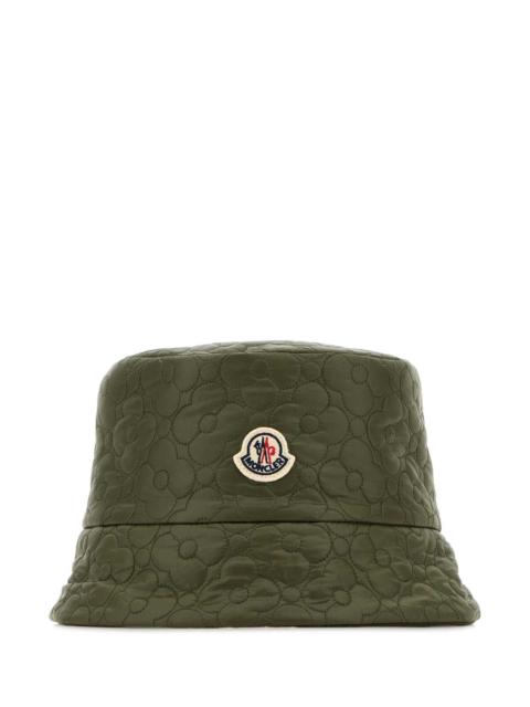 Moncler Moncler Women Olive Green Nylon Reversible Bucket Hat
