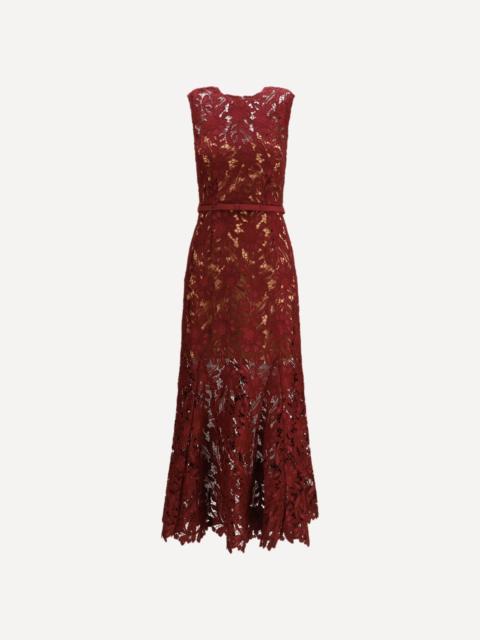 self-portrait Guipure lace midi Dress